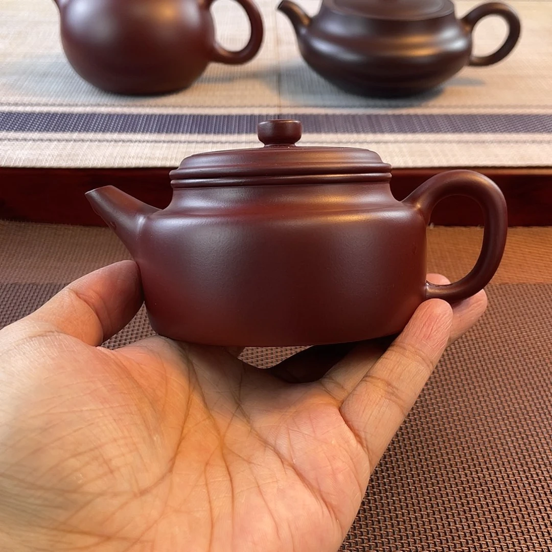 紫砂壶原矿龙血砂剑流德钟