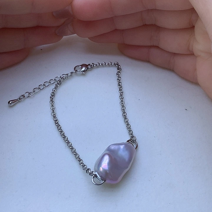 淡水珍珠耳饰银S925镶嵌