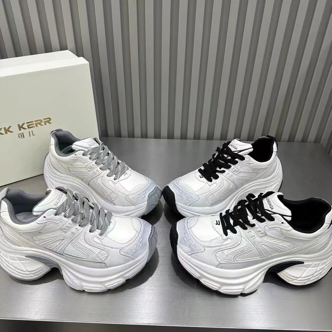 （柚子同款）HZ春款菲尔诺斯雾霾蓝脏脏鞋时尚拼接老爹鞋 89826