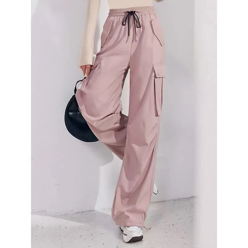 B3306工装裤女款2025新款酷飒风又a又飒宽松慵懒风休闲裤阔腿裤