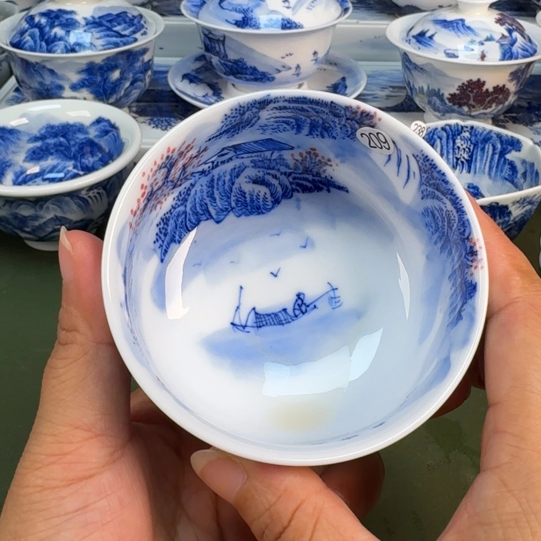 景德镇纯手绘茶具圆圆209