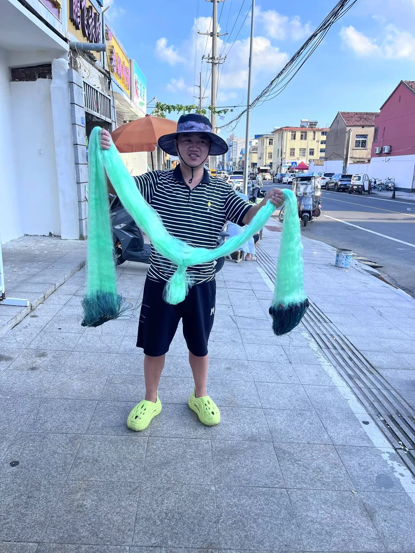橡胶漂铅坠三层沉网浮网粘网软丝丝捕鱼网可捕多种鱼100米