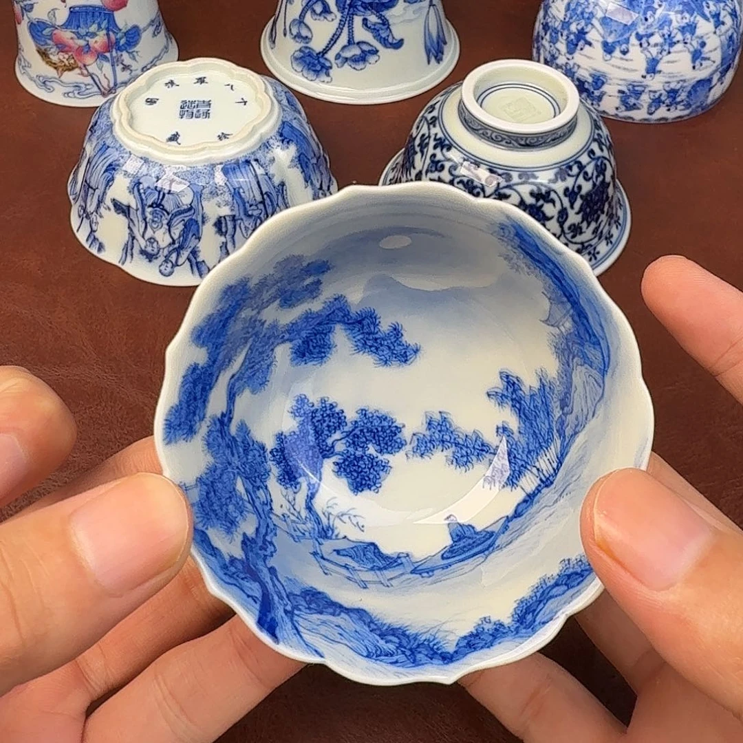 现代景德镇全手工全手绘茶具