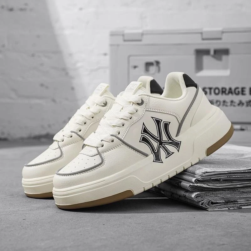 休闲板鞋2025年时尚休闲鞋厚底潮流透气韩版潮鞋运动鞋男士小白鞋