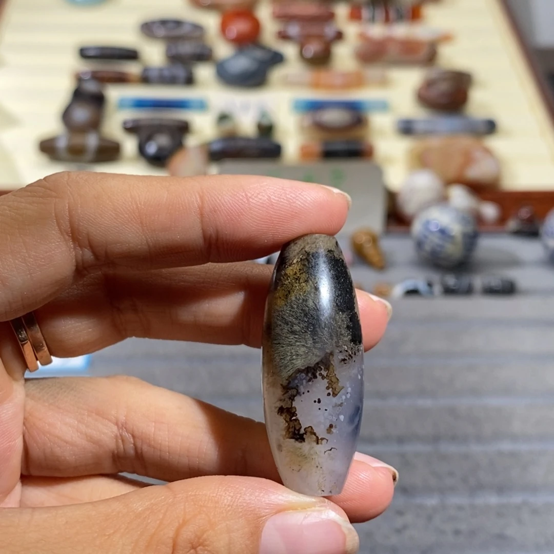 老***手玛瑙/玉髓合金颈饰