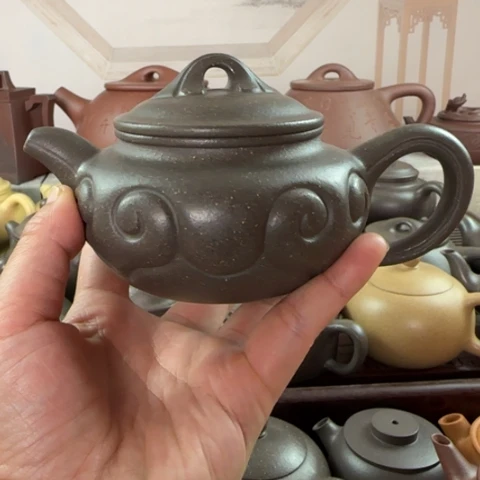 茶壶紫砂梨皮天青250cc