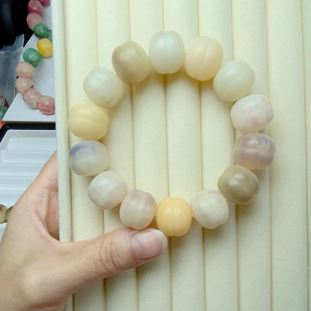 吊坠菩提根/象牙果手工干磨卡17汉堡珠微瑕