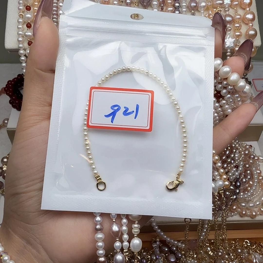 桐***妈淡水珍珠手绳钛钢