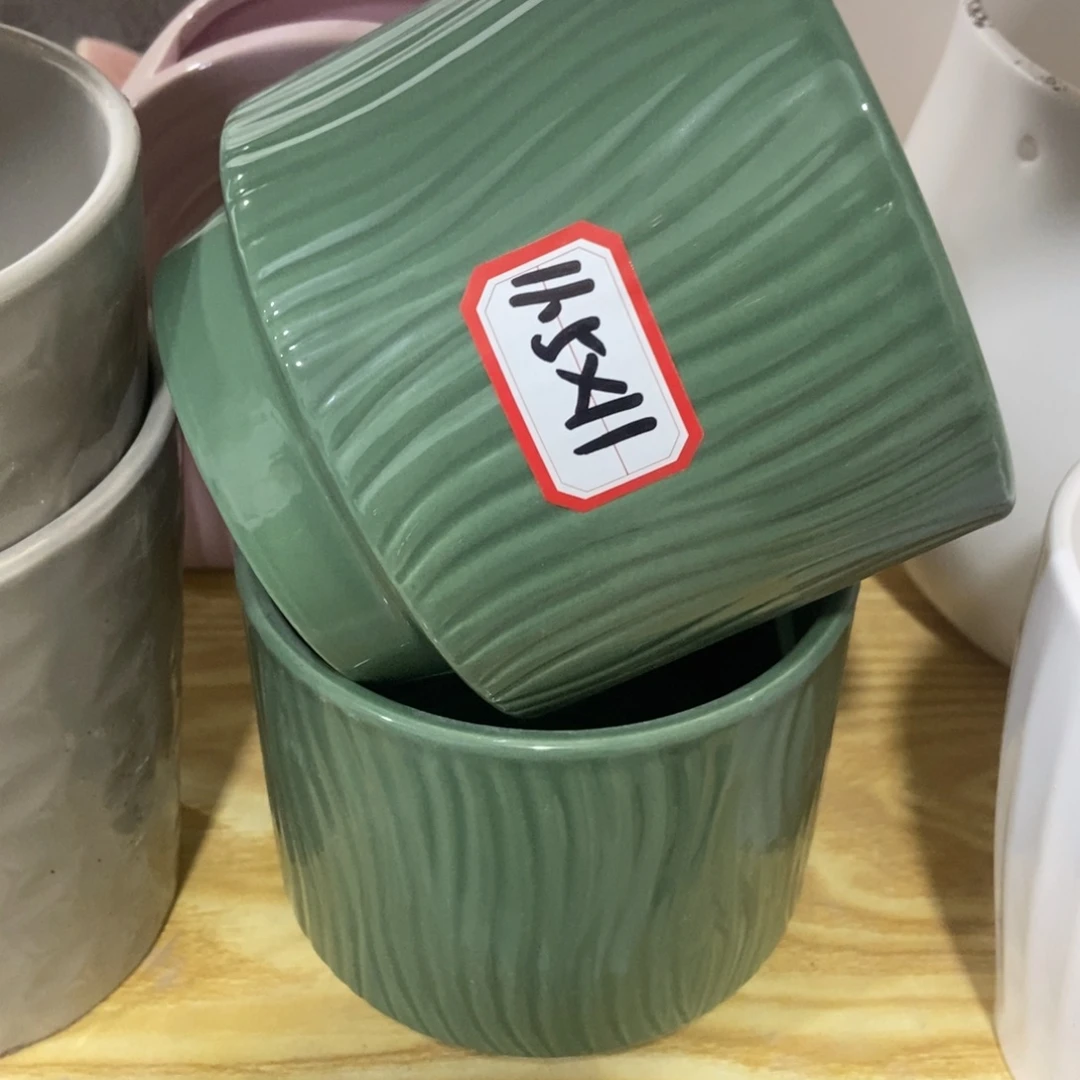红陶高温陶瓷花盆