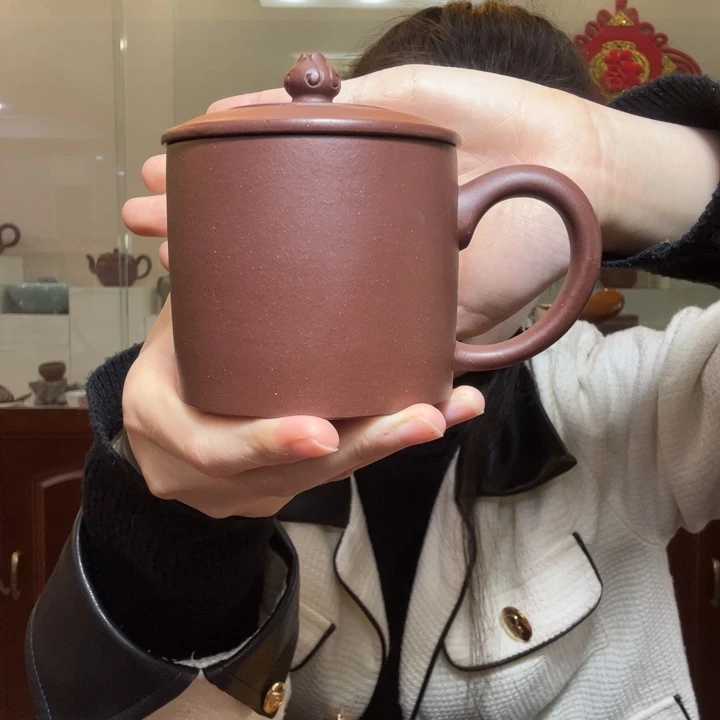 底槽青茶杯如意手工盖杯280cc
