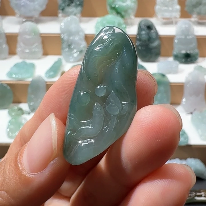 翡翠未镶嵌项链翡翠