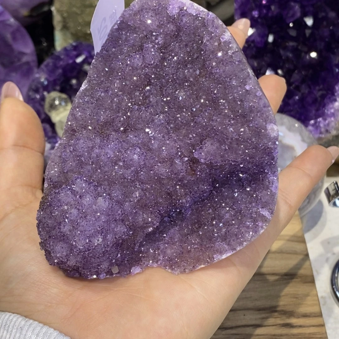 大型摆件（非配饰）紫晶未镶嵌晶花