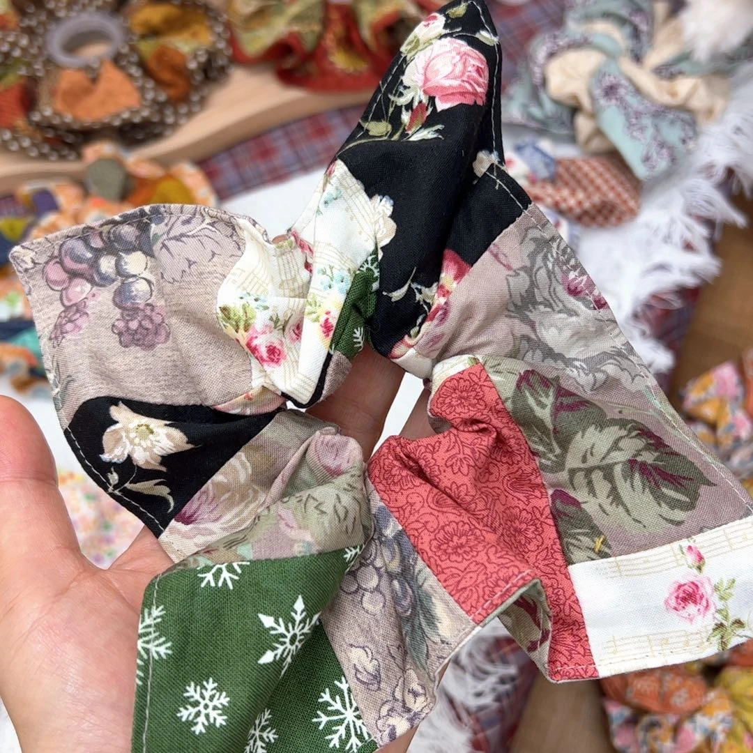 布艺非金属拼布方巾