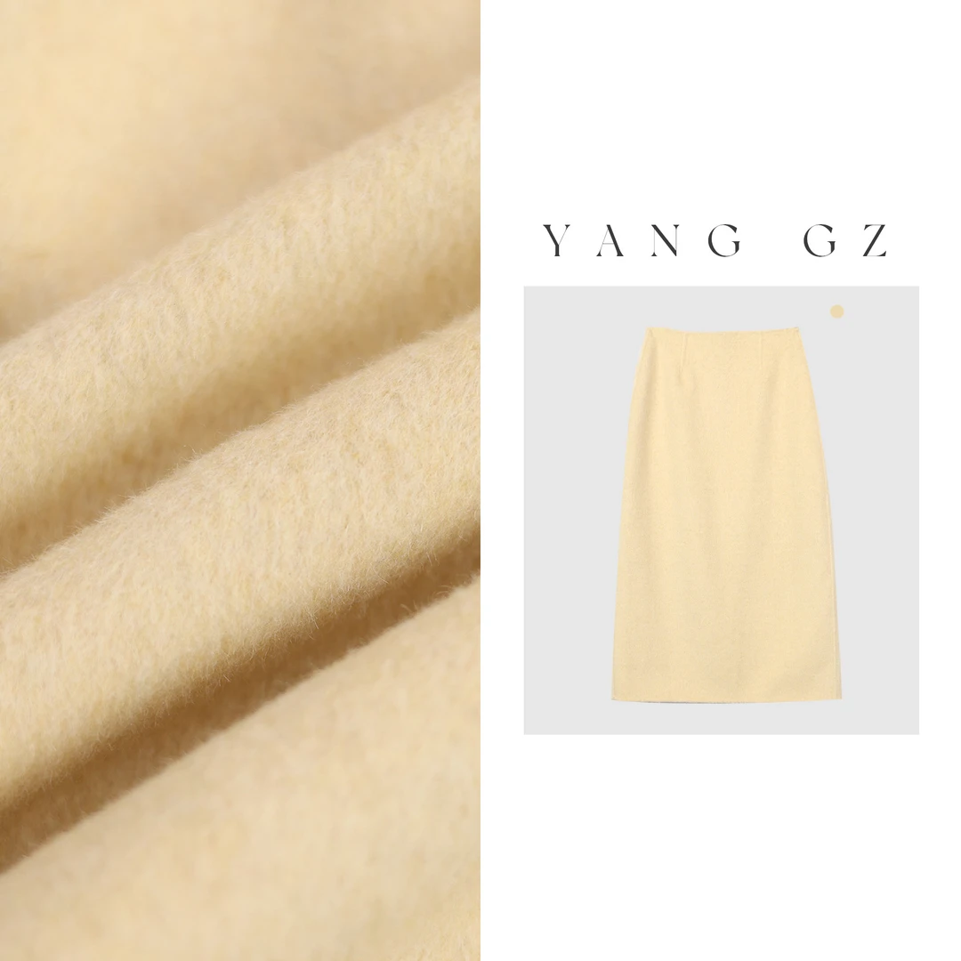 YANG GZ现货【才子佳人】原创绣花双面呢新中式国风半身裙女GZ039-2