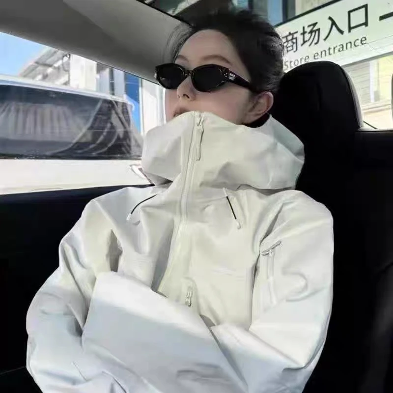【台州袅】7代全溢胶户外男女防风防水透气冲锋衣硬壳外套适合徒步
