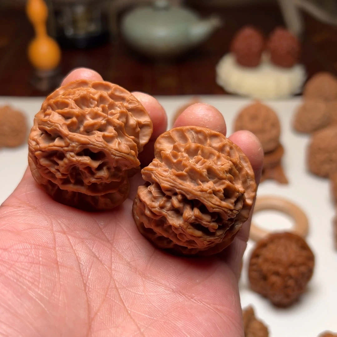 k***K文玩核桃把件43原装苹果