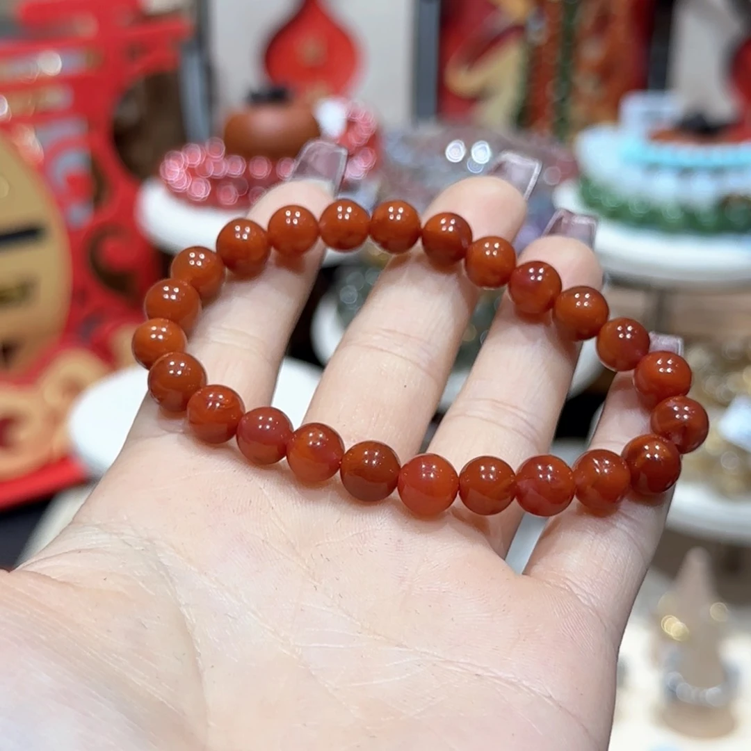 南红玛瑙手串未镶嵌手串8