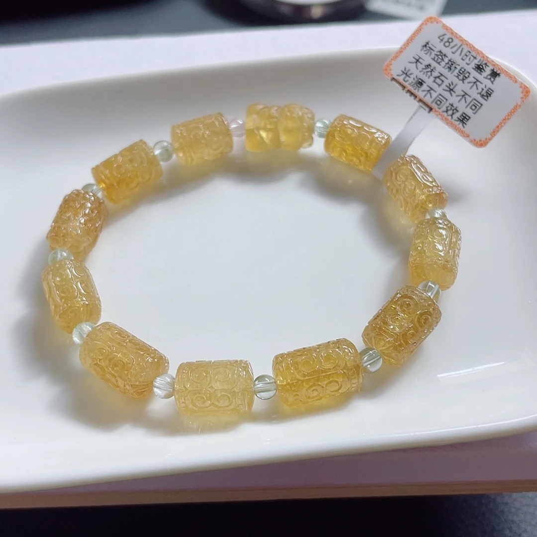 未镶嵌手链碧玺8.5mm左右