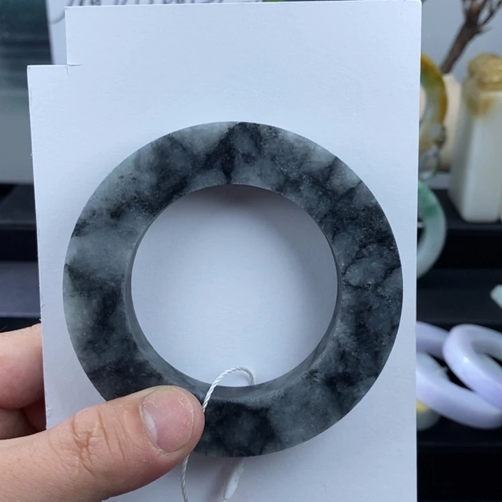 定制翡翠天然翡翠手镯未镶嵌烟***哥