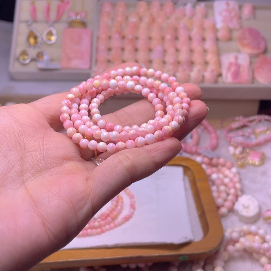 未镶嵌海螺珠手绳银***福利