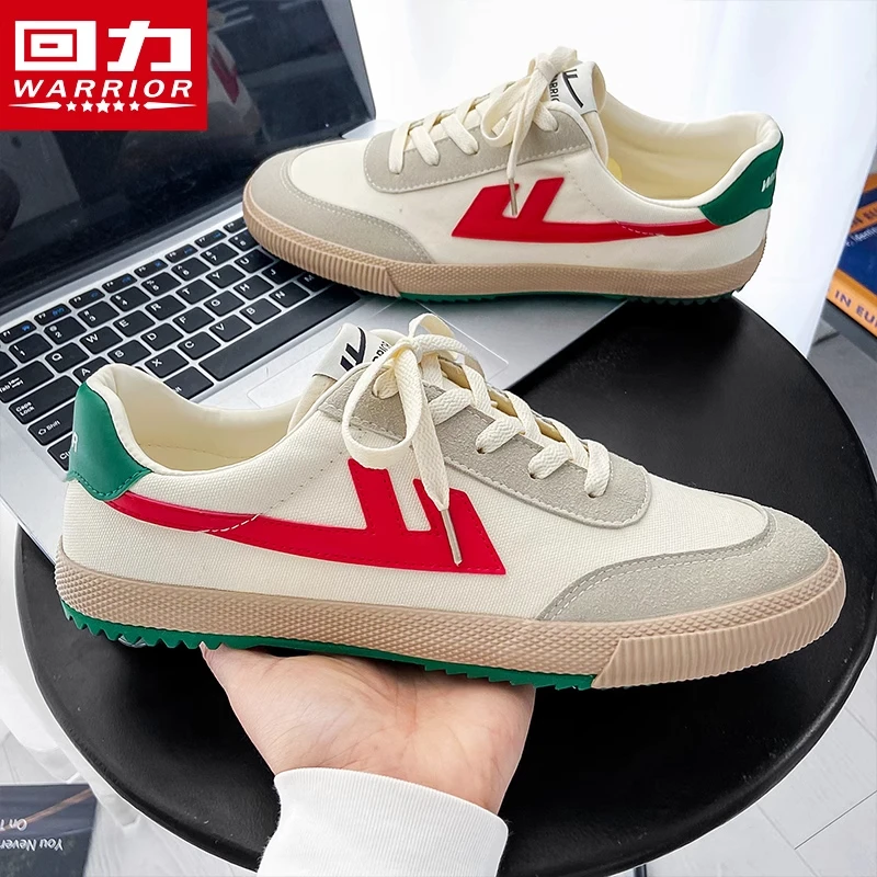 回力正品帆布鞋明星同款男款2025新款秋季百搭高级感时尚低帮板鞋