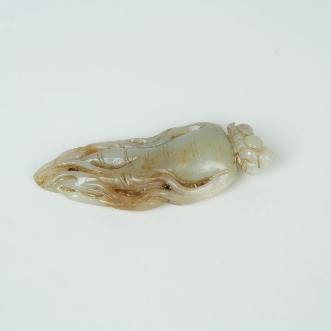 MM/创汇时期和 田 玉人参手把件/548888