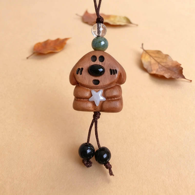 轻木集-许愿狗钥匙扣手机挂包挂