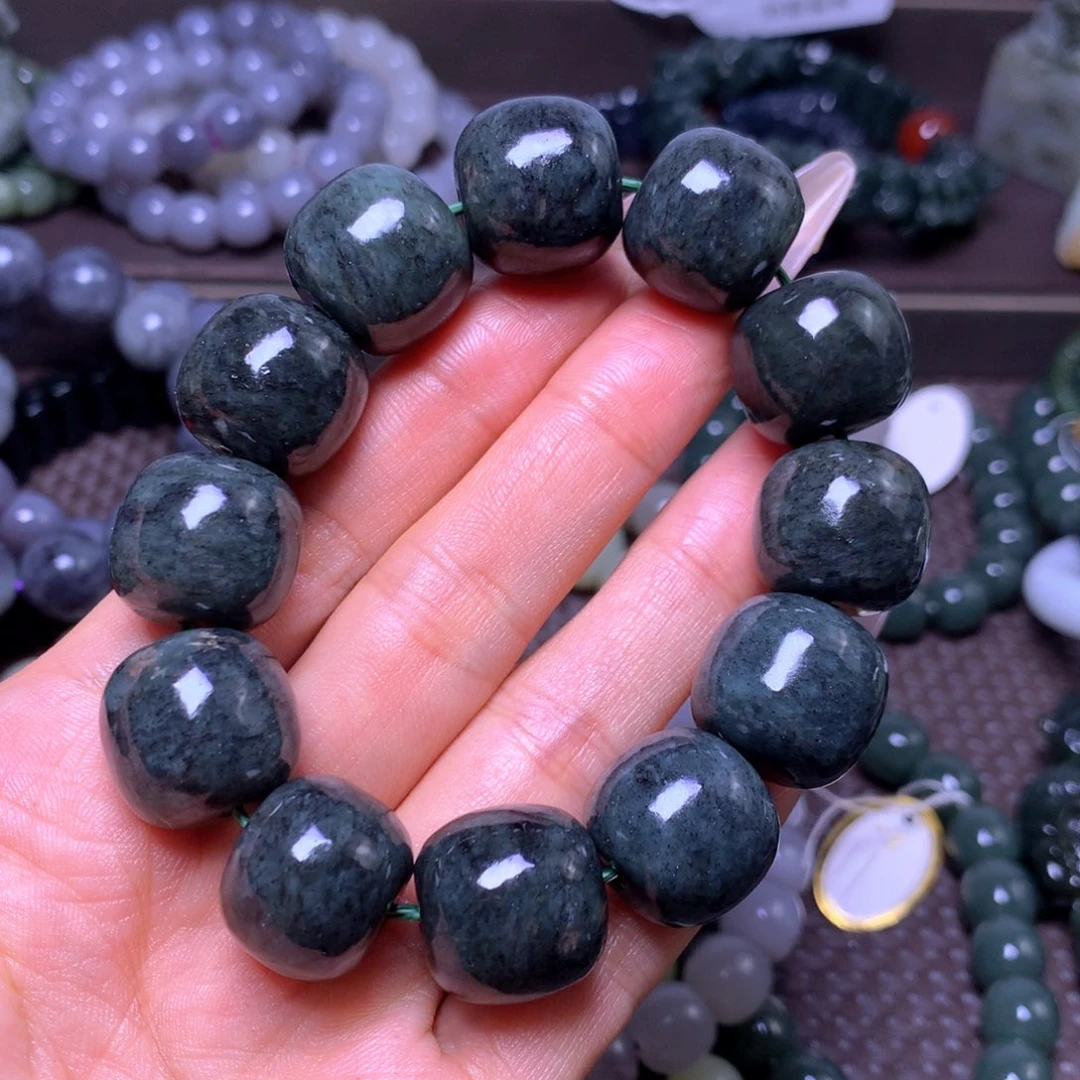 和田玉未镶嵌手串卡18