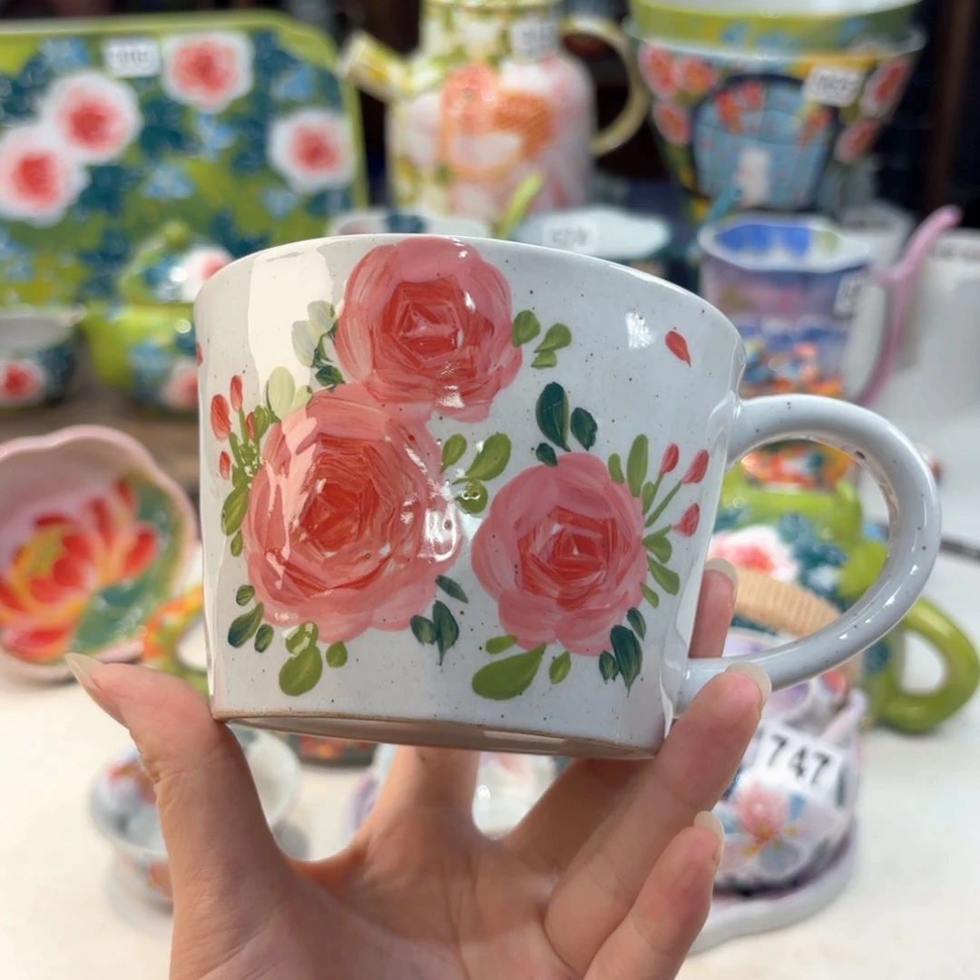 景德镇手绘高温釉下彩陶瓷茶具