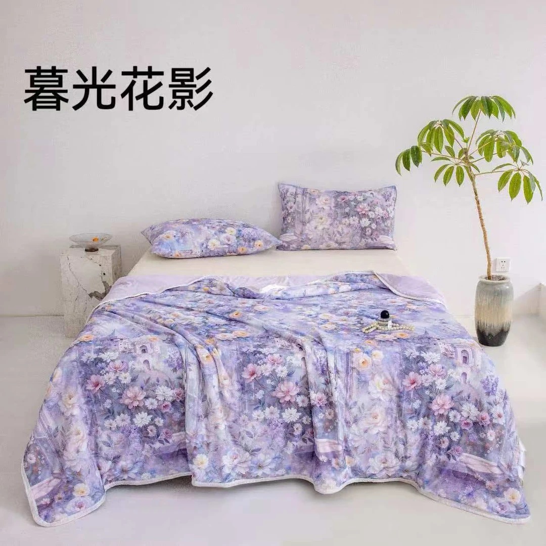 小吴专属眠宝姆冰淇淋印花凉感夏夏凉被双面夏被夏季空调被被子