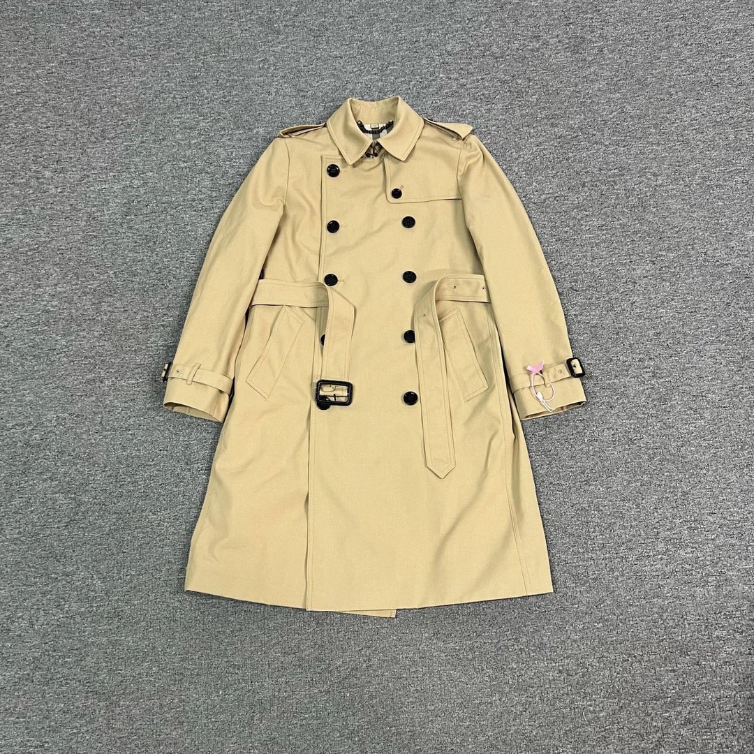 99新 BURBERRY/博柏利 Burberry 卡其色 风衣 uk12