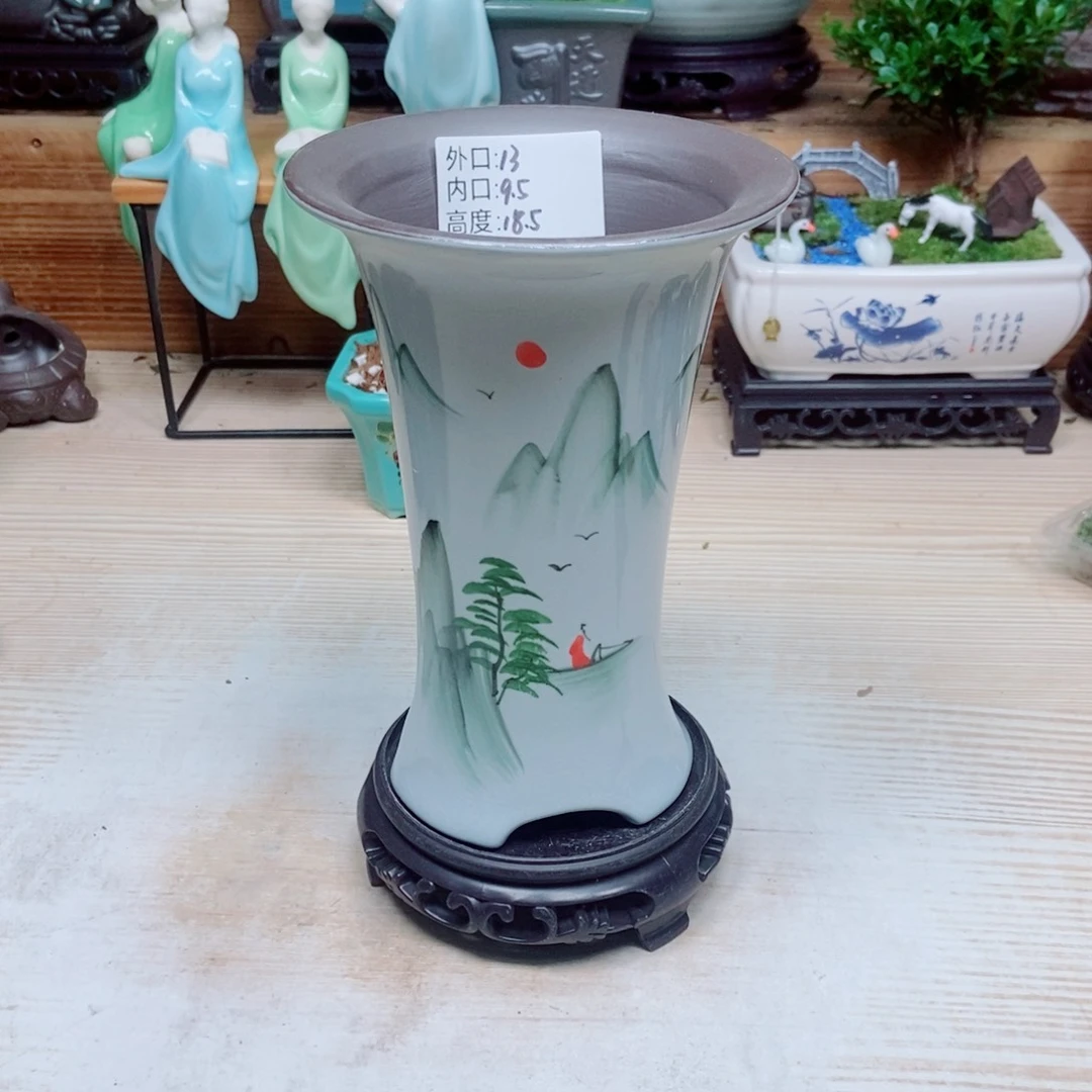 瓷片陶瓷花盆陶瓷艺术