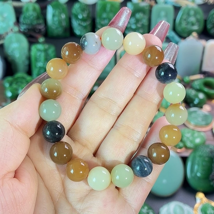 和田玉未镶嵌手串