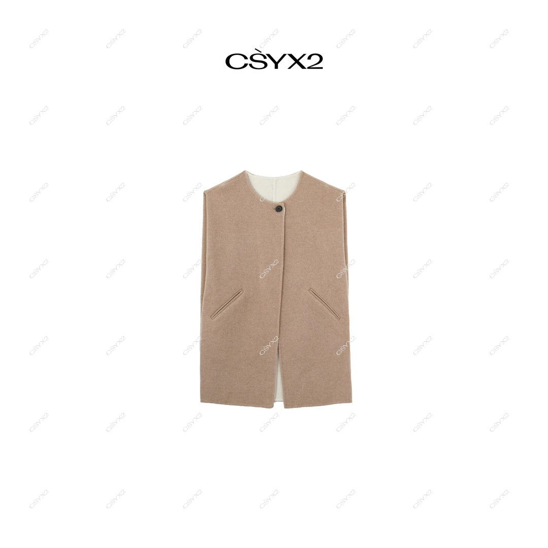 CsyX2-2025A/W 秋冬新品 羊毛时尚简约马甲CA4DJ017