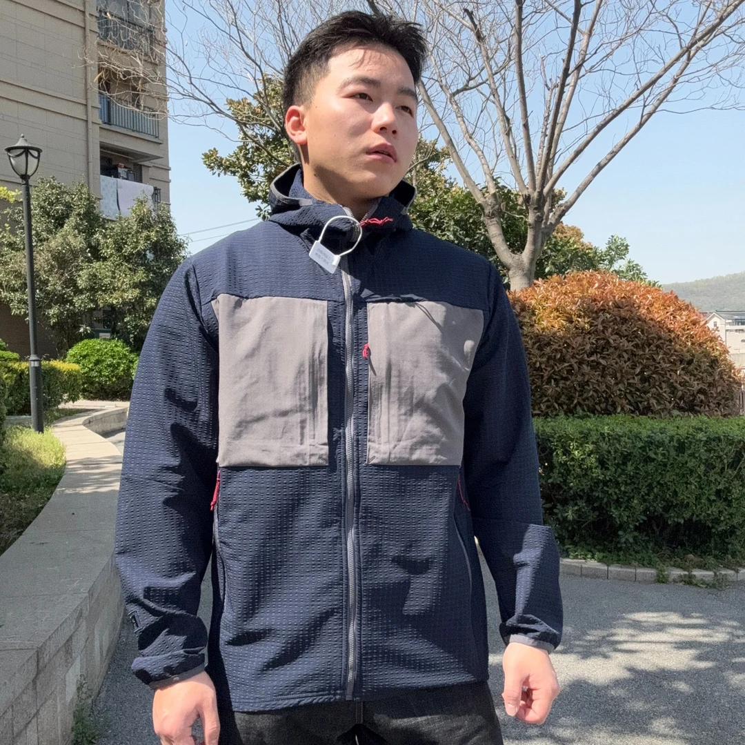 R系列！巴家早春户外三防连帽拉链夹克外套 运动透气轻量化89731