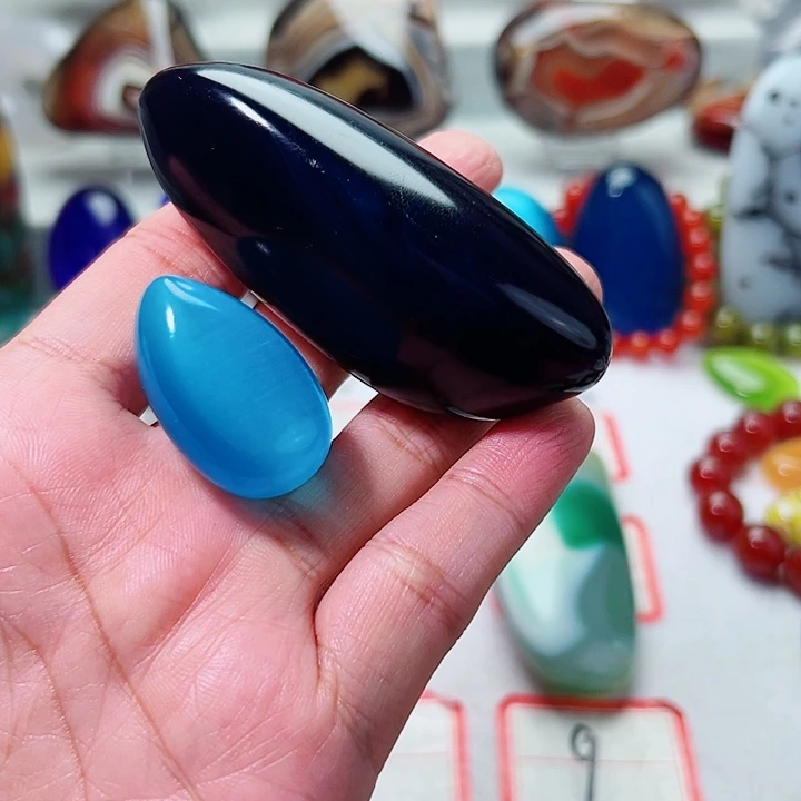 雨***树玛瑙/玉髓未镶嵌手把