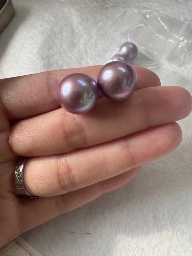 淡水珍珠紫色妖姬13.5-14