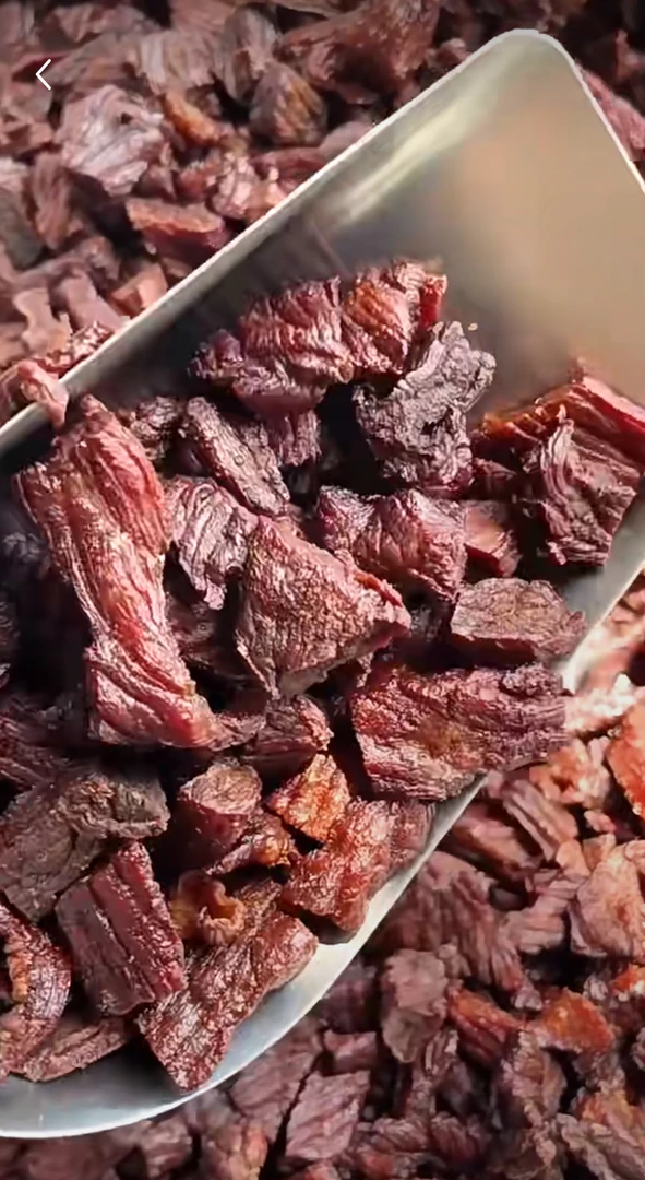 保真纯牛肉】内蒙古8成干牛肉粒500g包邮追剧解馋下酒零食
