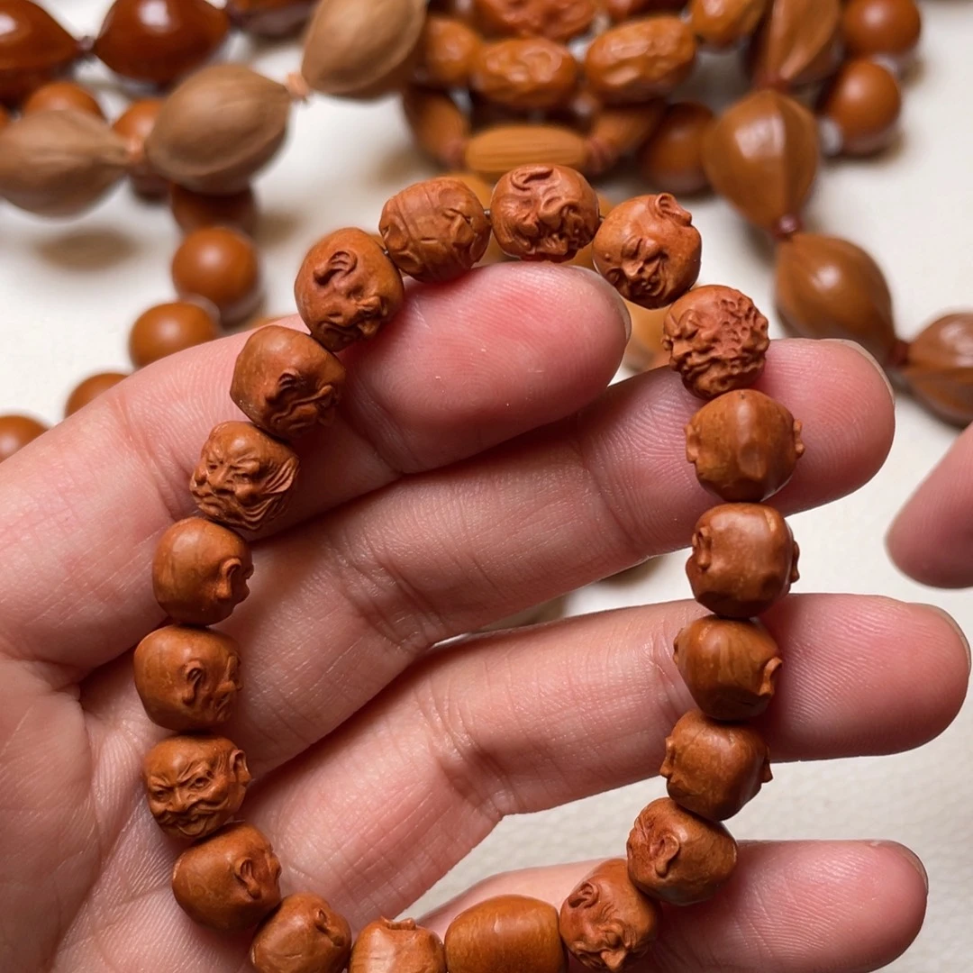 橄榄核手串/手链龙纹桃核