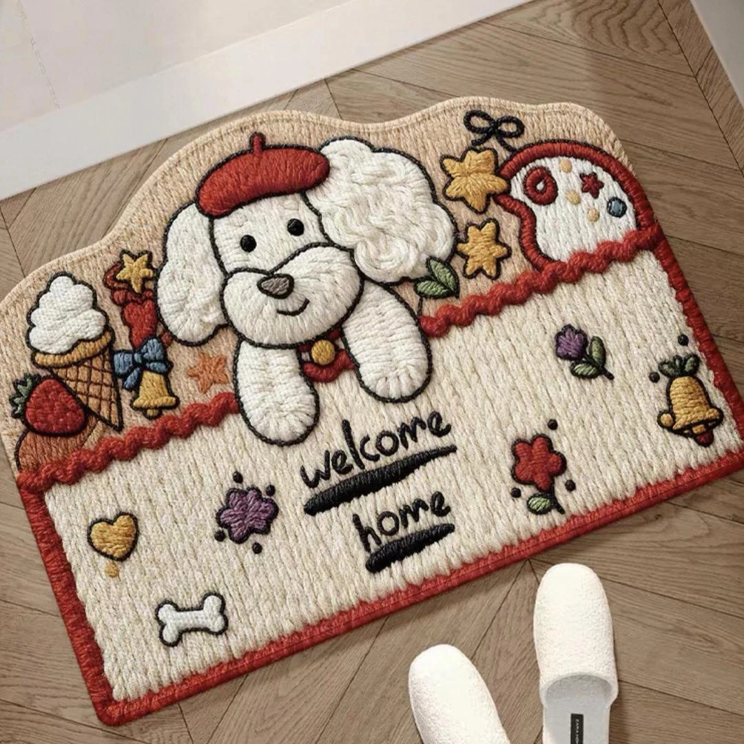 A171【50*80cm】硅藻泥入户门垫喜庆玄关厨房浴室防滑免洗地毯地垫
