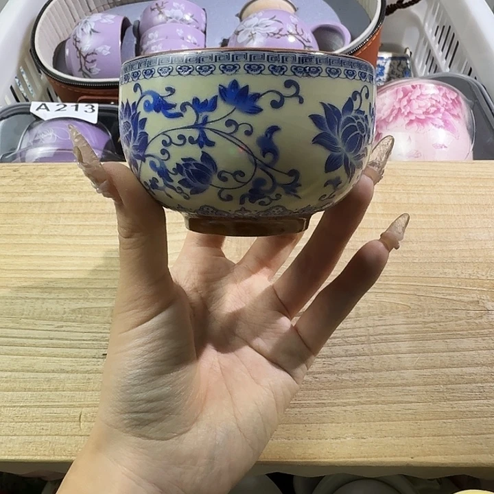 颜瓷茶器闪购链接青花铜钱杯