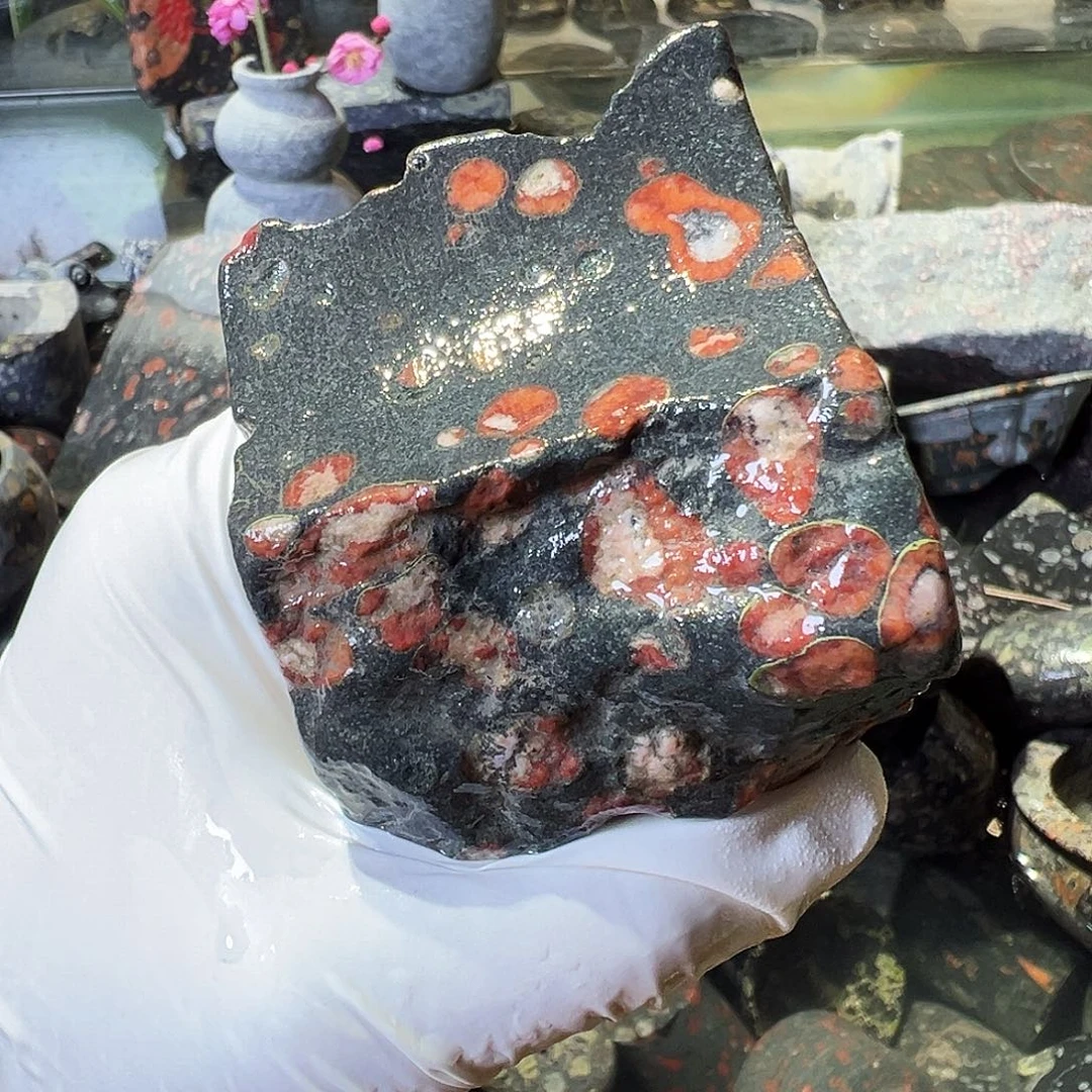 梅花玉鱼缸石茶周边微瑕不退不换