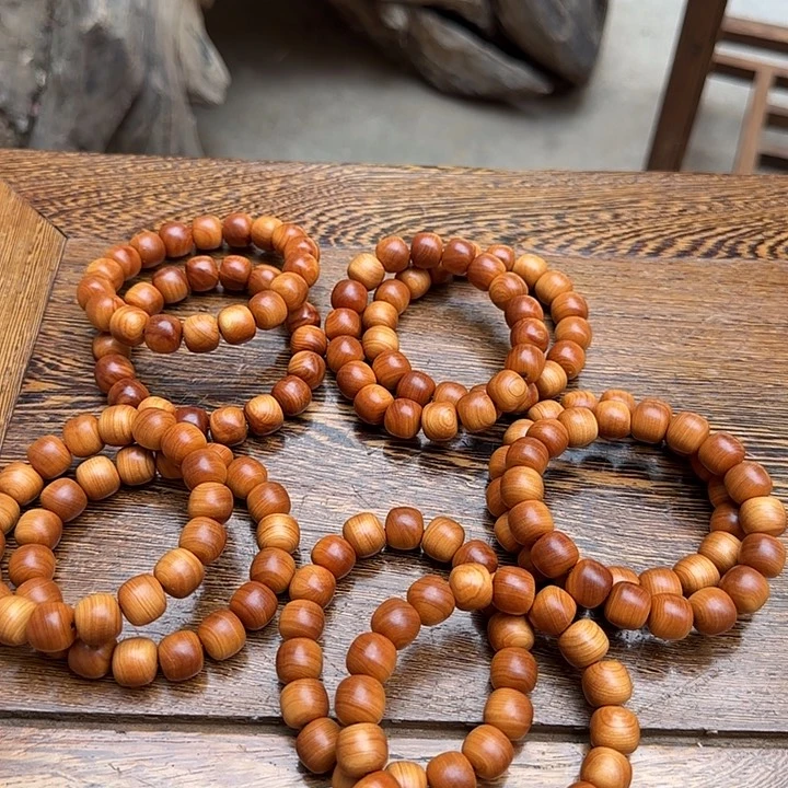 柏木（崖柏）全陈化老料把件串发2条