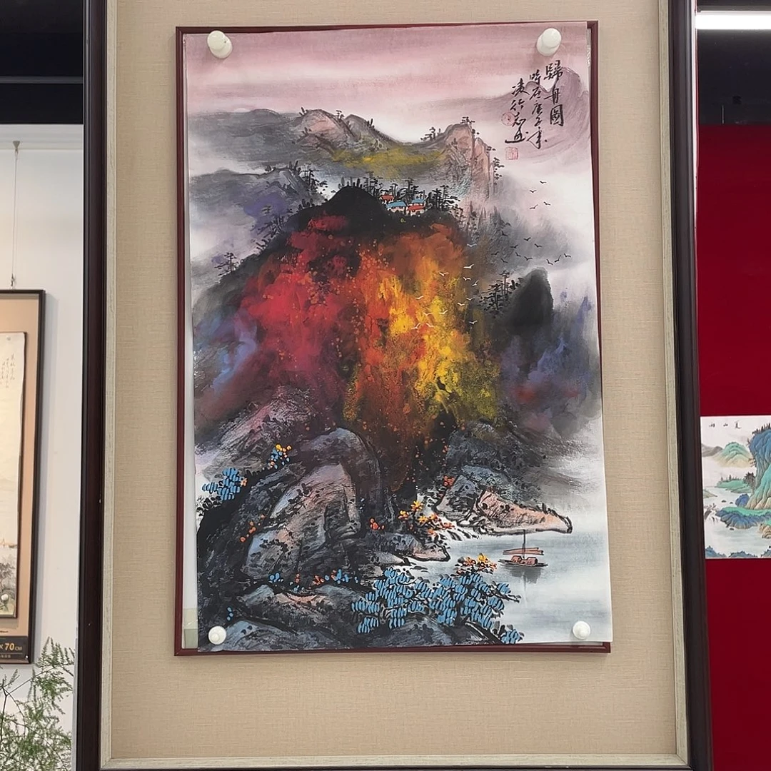 国画凌行志老师手绘国画作品