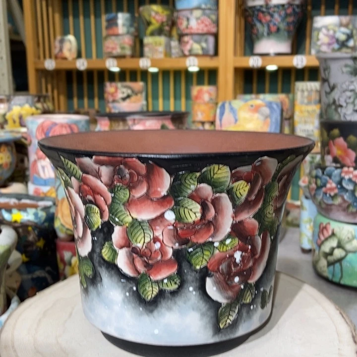 红陶景德镇艺术手绘作品