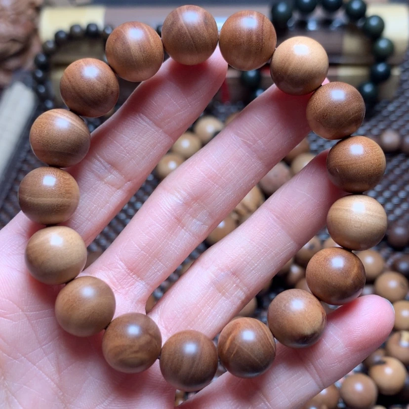 【闪购商品】檀香木手串/手链D*1.2横纹瑕疵处理价
