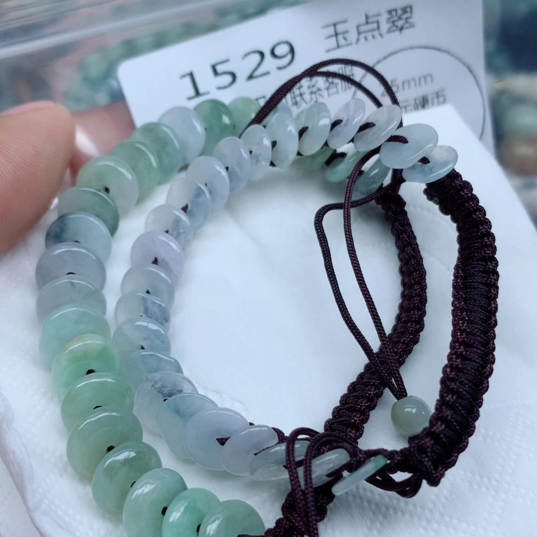 翡翠未镶嵌项链珠珠