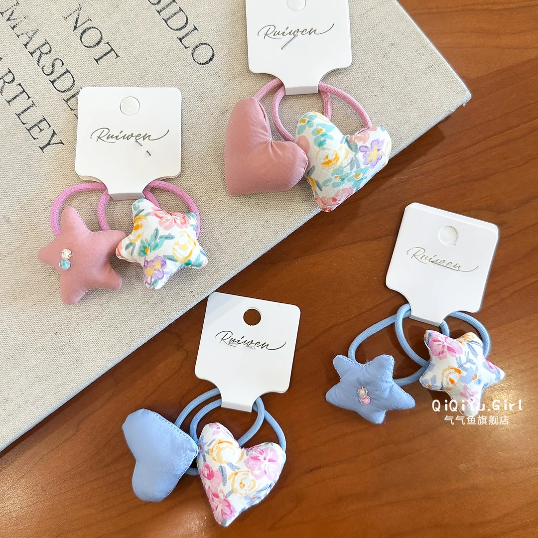 儿童星星发绳女童2025新款扎头发马尾头绳女孩宝宝不伤发皮筋头饰