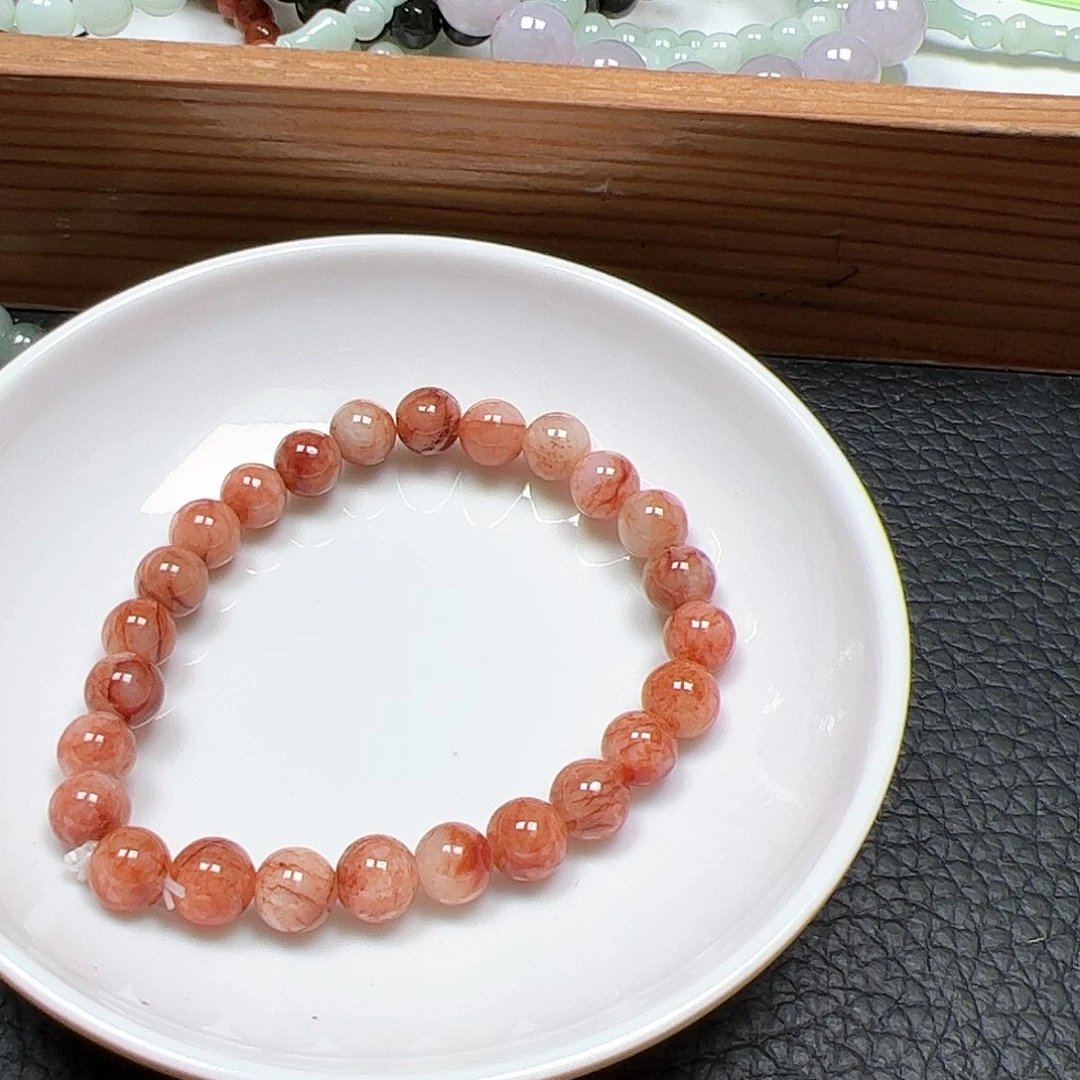 【闪购商品】未镶嵌手链翡翠杏**雨卡7