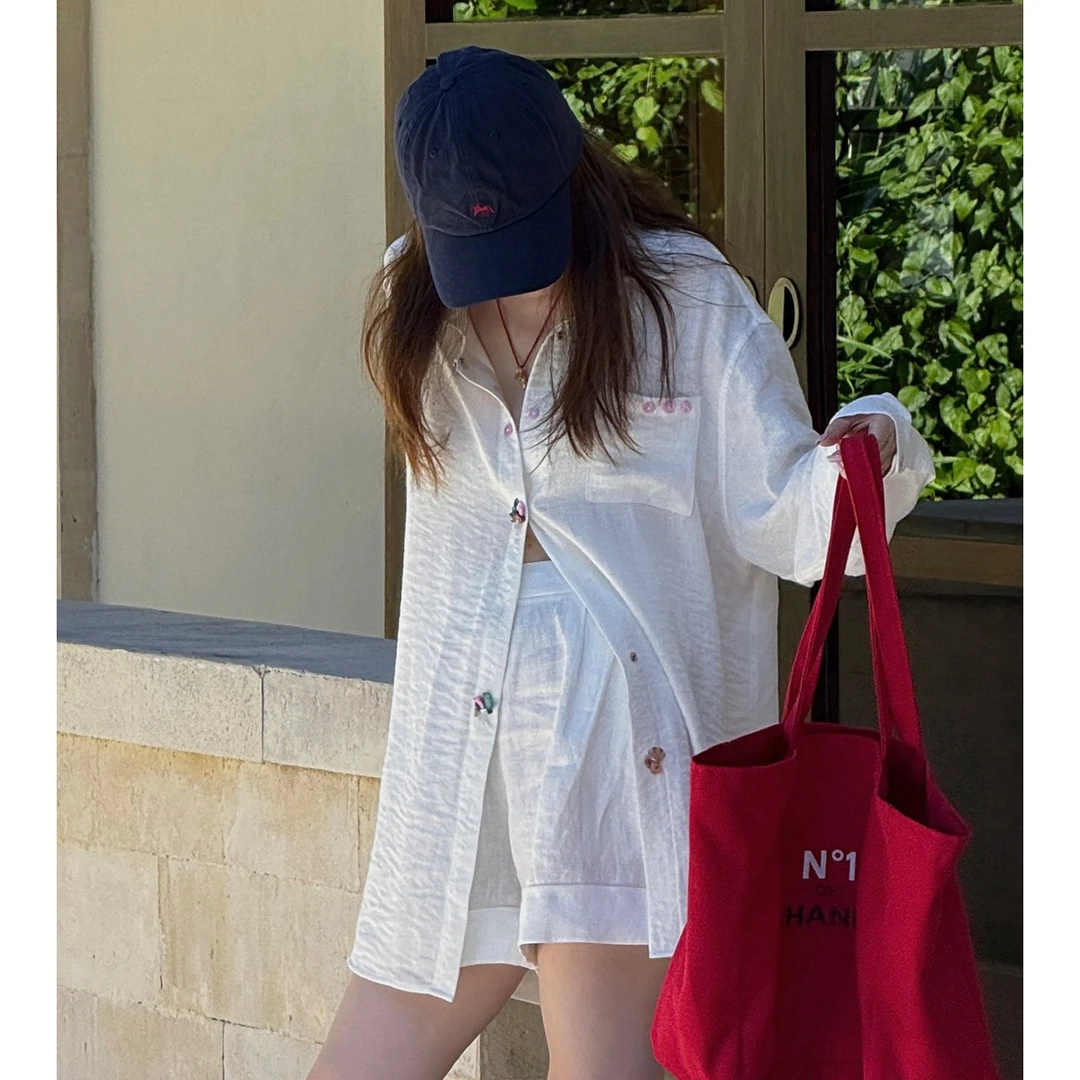 【CHUMINGMING】《彩扣》糯糯衬衣 JJGC2507